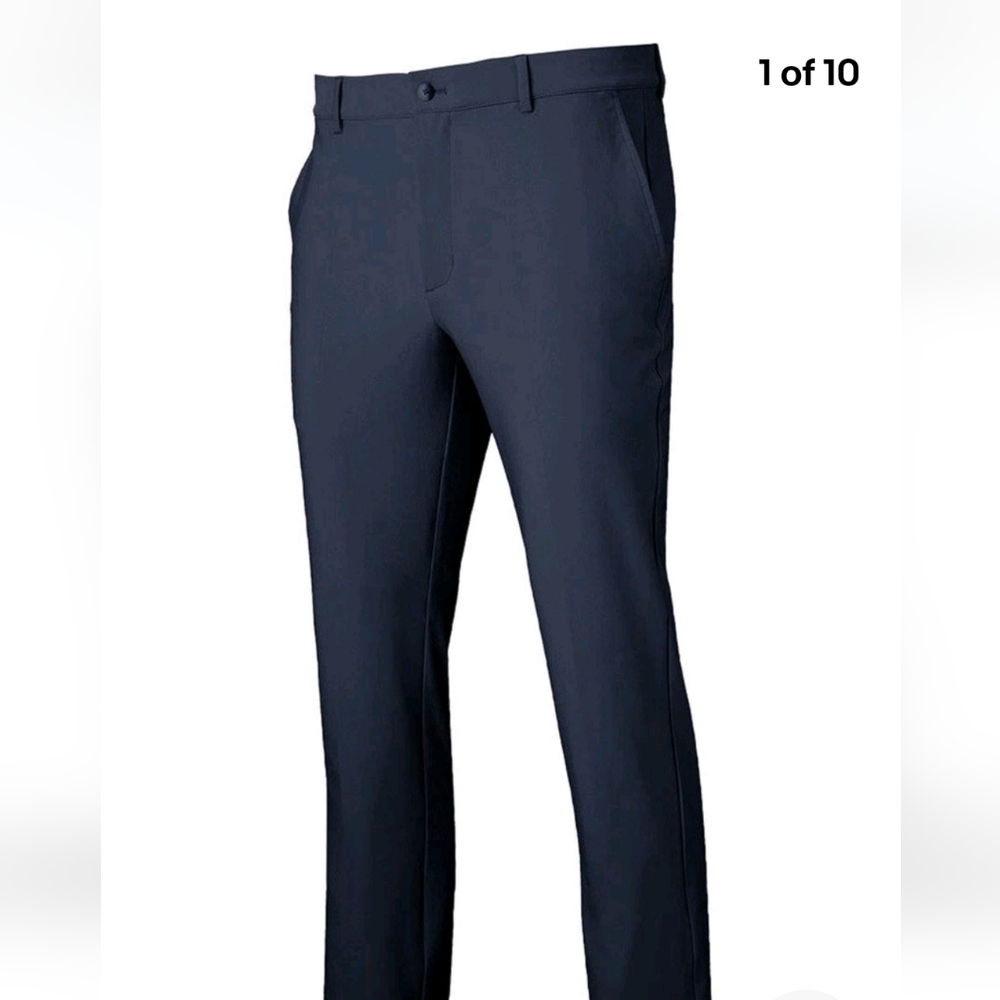NWT Greg Norman Navy Chinos. Tech-tailored. Athleisure Adjacent. Golf 34×32